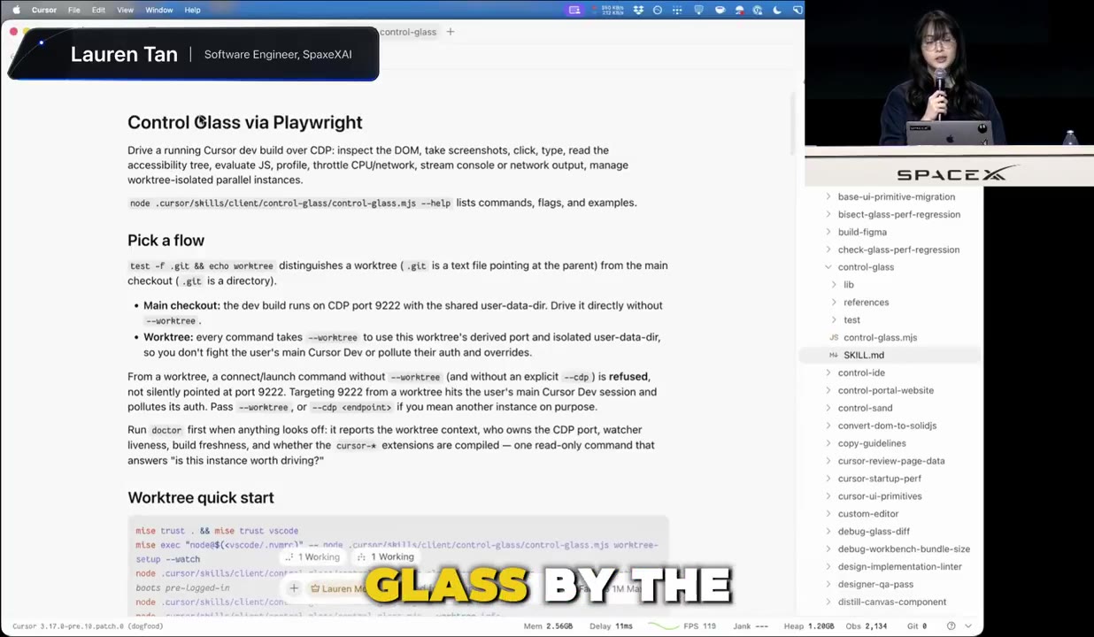 Control Glass via Playwright